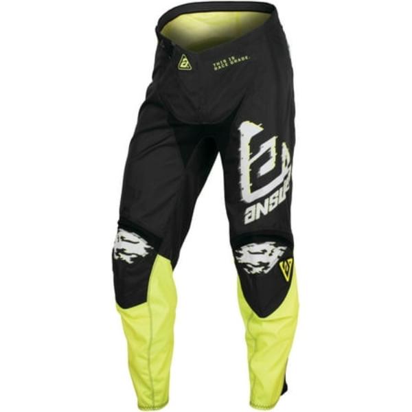 Picture of Answer 447932 A23.5 Syncron Meltdown Youth MX Offroad Pants&#44; Gray & Hyper Acid - Size 18