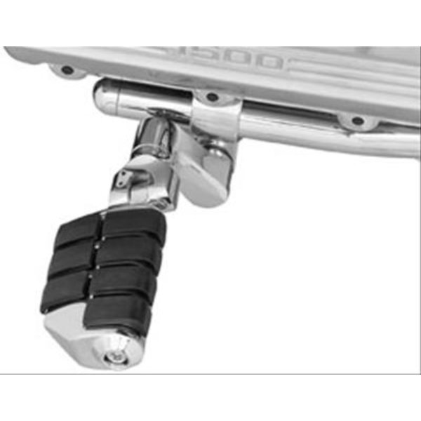 7976 Chrome Offset Dually Highway Pegs with 1 in. Quick Clamp