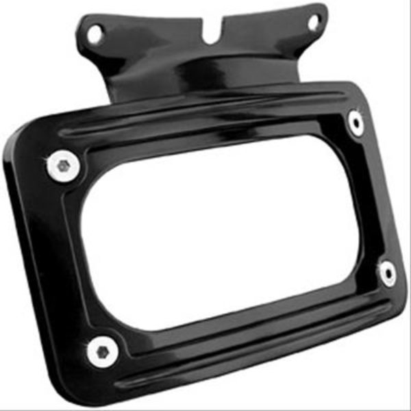 3149 Black Curved License Plate Mounting Bracket
