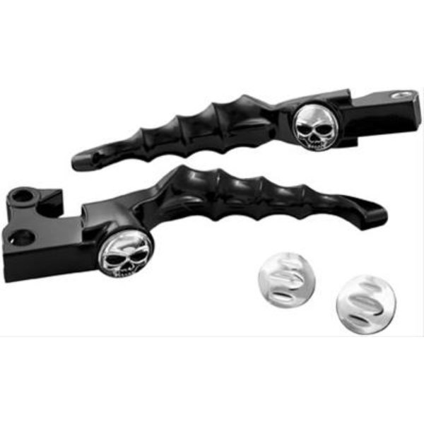 1091 Black Zombie Brake & Clutch Lever for 2008-2012 Harley Electra Glides