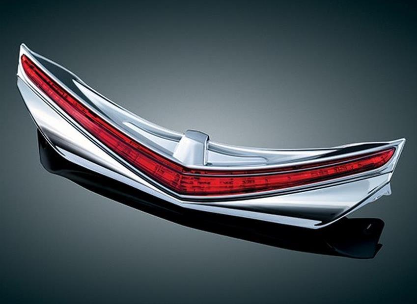 Chrome LED Rear Fender Tips with Run Brake for Honda Goldwing