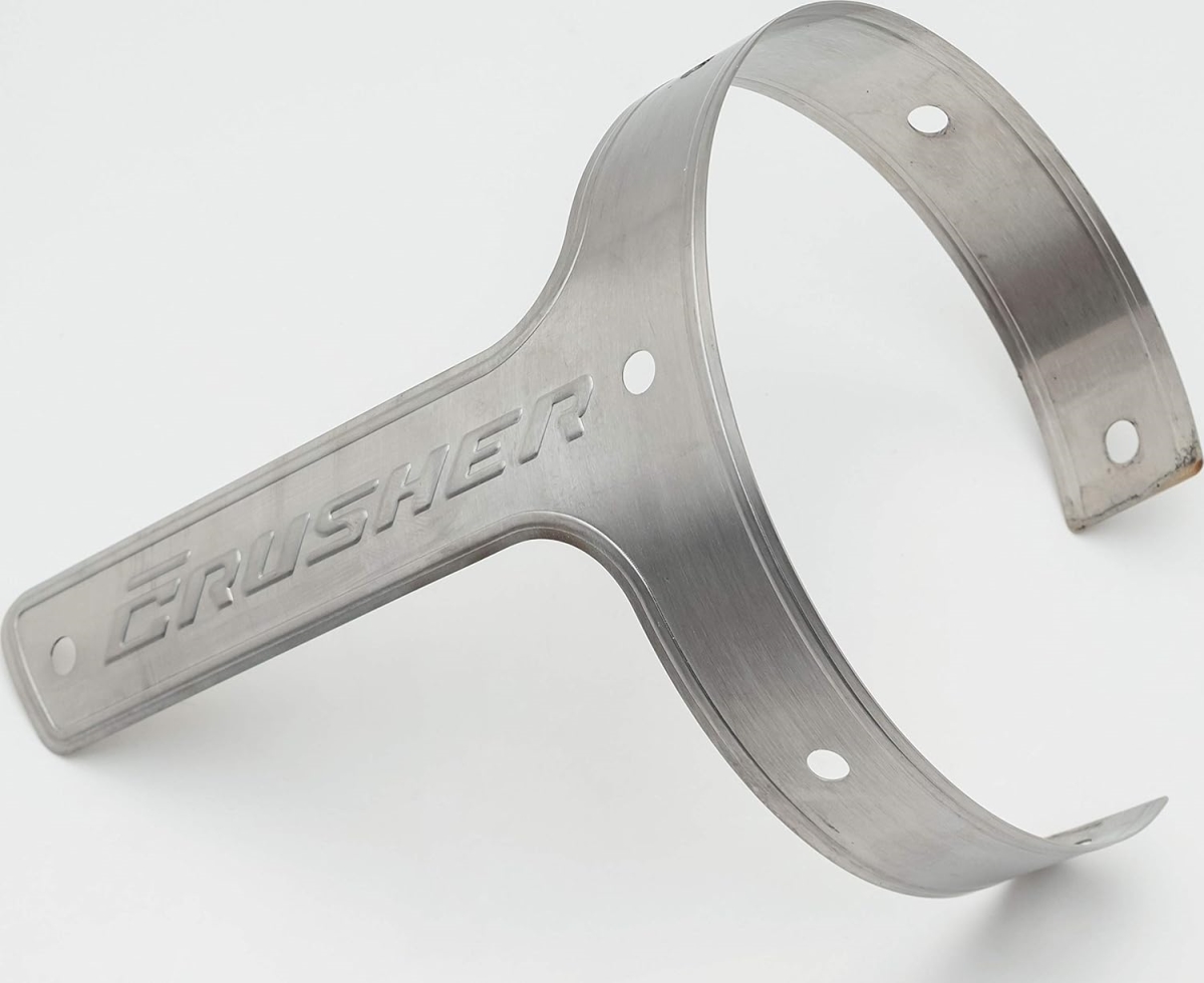 584 4 in. Brushed Stainless Left Side Replacement Band with Hardware for Crusher Maverick Touring Slip-Ons