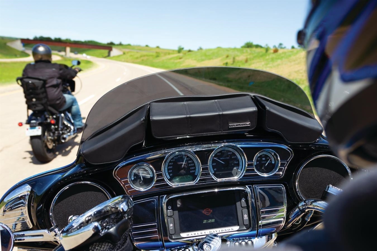 5261 Black Batwing Fairing Saddle Pouch Bag for 2014-2019 Harley-Davidson Motorcycles