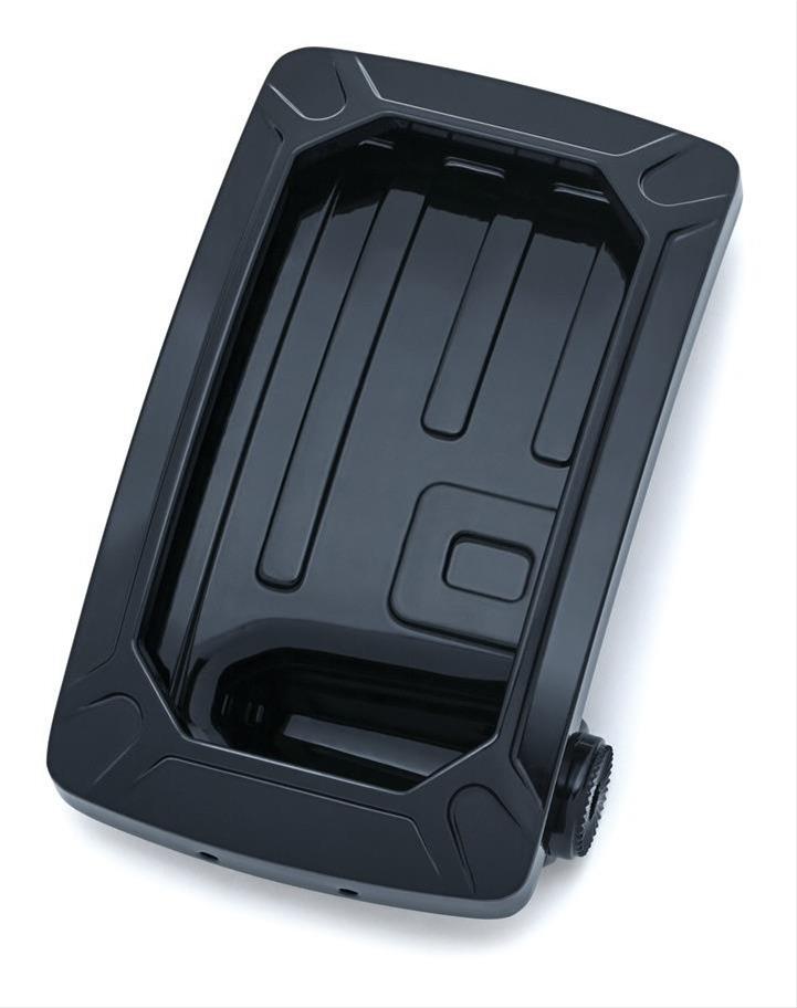 3191 Black Nova Vertical Curved Side-Mount License Plate Holders