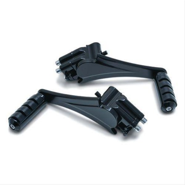 7059 Black Adjustable Passenger Small ISO Peg Mounts for Harley-Davidson Ultra Limited