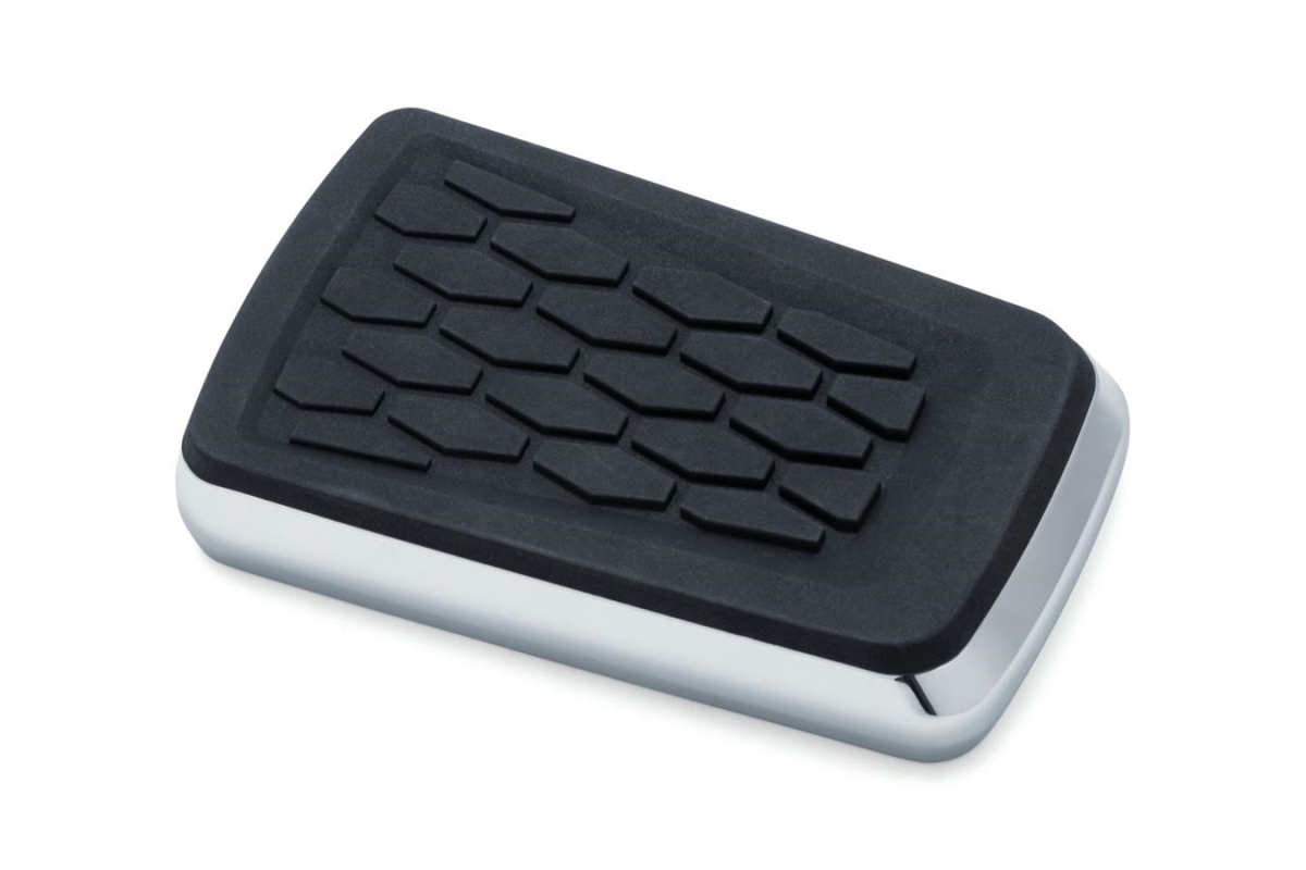 5914 Chrome Hex Brake Pedal Pad for 1980-2019 Harley-Davidson FL Motorcycles