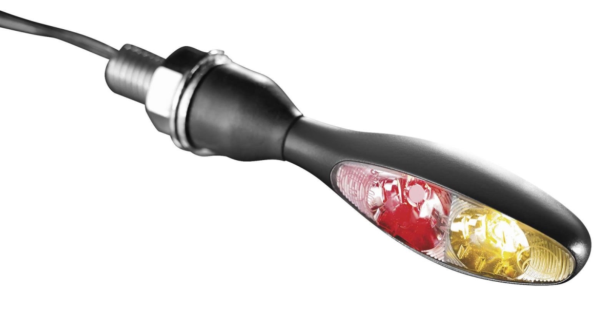 2532 Red, Amber & Chrome Micro 1000 Collection Turn Signals