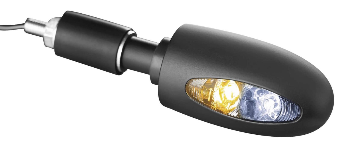 2557 White, Amber & Satin Black BL1000 Collection Turn Signals