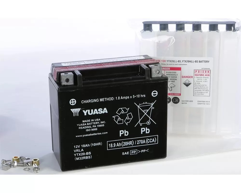 Yuasa YTX20-BS AGM Battery
