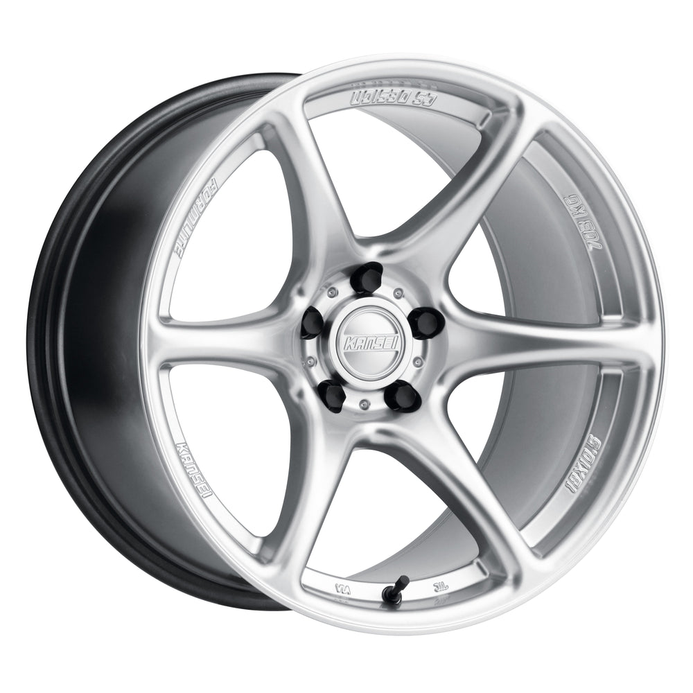 K11S-181512-12 18 x 10.5 in.  K11S Tandem 5 x 114.3 in. Bolt Pattern 12 mm Offset 73.1 mm Bore Hyper Silver Wheel