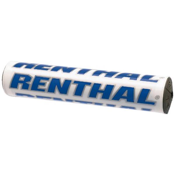 Renthal SX Handlebar Pad - White/Blue, 10in