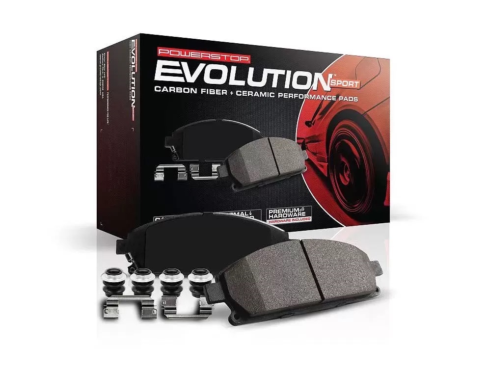 PowerStop Z23-1086 Rear Z23 Evolution Sport Brake Pads with Hardware for 2010-2018 Acura RDX