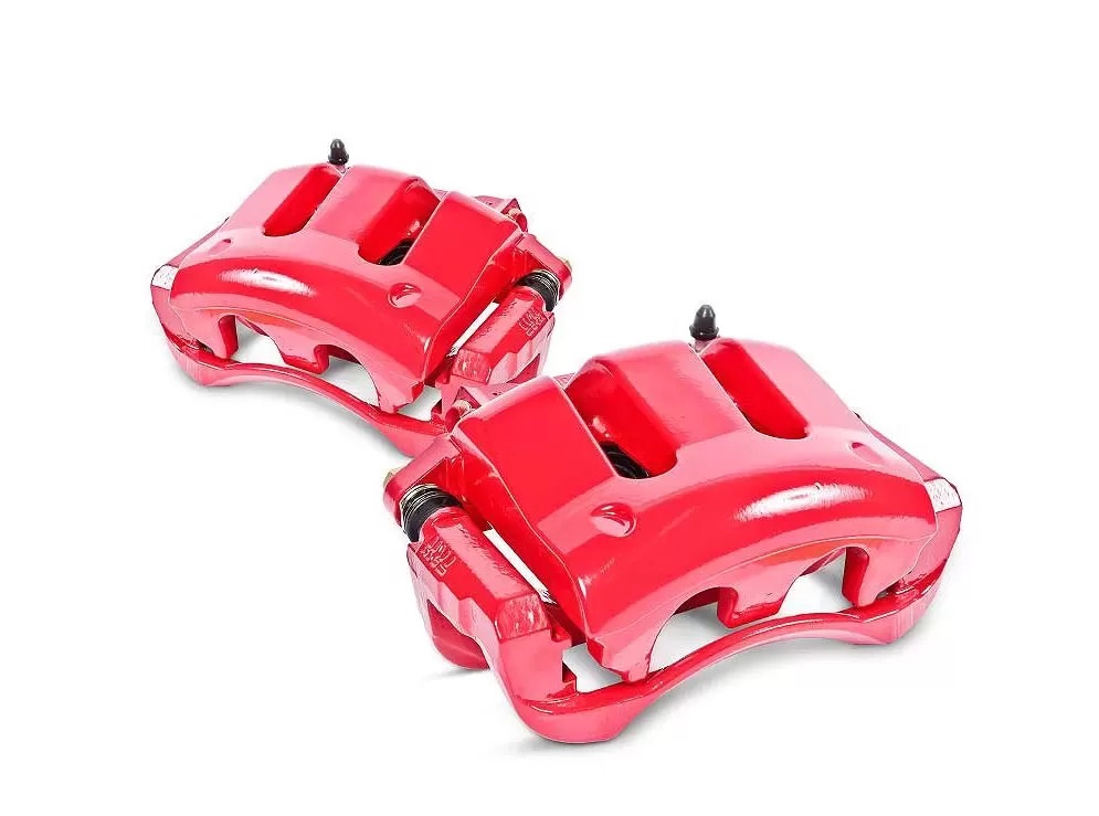 PowerStop S1460 Front Red Calipers with Brackets for 1997-1999 Acura CL, Pack of 2