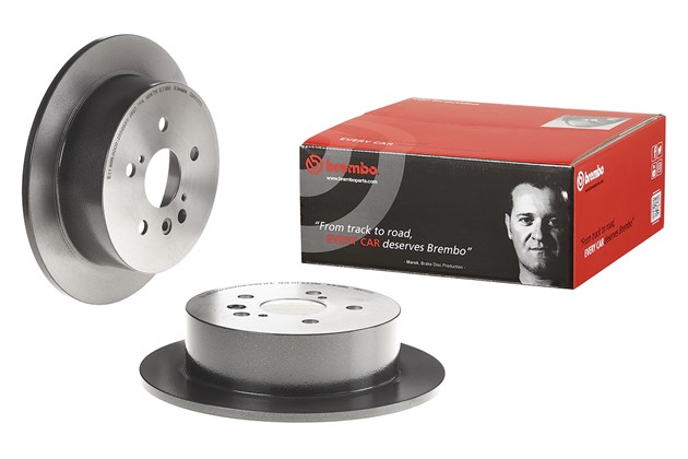 08.A111.11 10 mm Rear Premium UV Coated OE Equivalent Rotor for 2004-2006 Lexus RX330, 2007-2009 RX350 & 2006-2008 RX400H