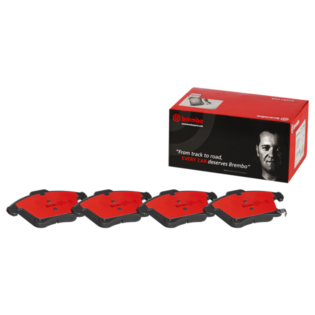 P24173N 20 mm Front Premium NAO Ceramic OE Equivalent Pad for 2013-2020 Ford Fusion, 2019-2020 Police Responder Hybrid