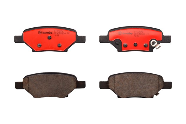P10062N 15 mm Rear Premium NAO Ceramic OE Equivalent Pad for 2004-2006 Chevy Malibu, 2008-2012 Malibu & 2008-2010 Pontiac G6