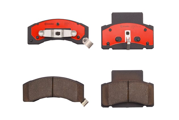 P59061N 17 mm Front Premium NAO Ceramic OE Equivalent Pad for 1990-1992 Chevrolet C3500