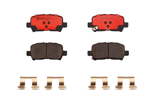 P37014N 14 mm Rear Premium NAO Ceramic OE Equivalent Pad for 2011-2013 Chevrolet Impala, 2014-2016 Impala Limited