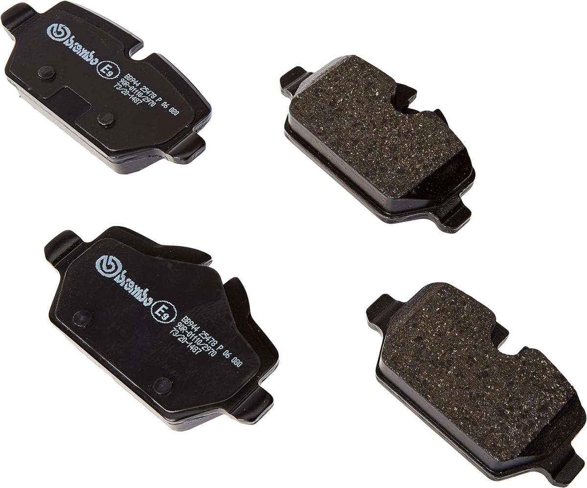 P06080 Rear Premium Low-Met OE Equivalent Pad for 2011-2016 Mini Cooper Countryman, 2013-2016 Cooper Paceman