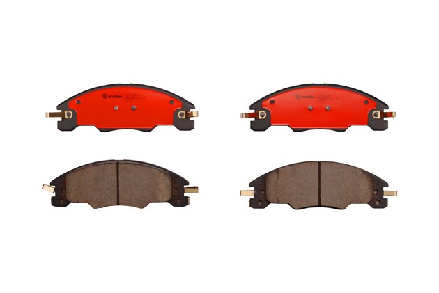 P24163N 18 mm Front Premium NAO Ceramic OE Equivalent Pad for 2008-2011 Ford Focus