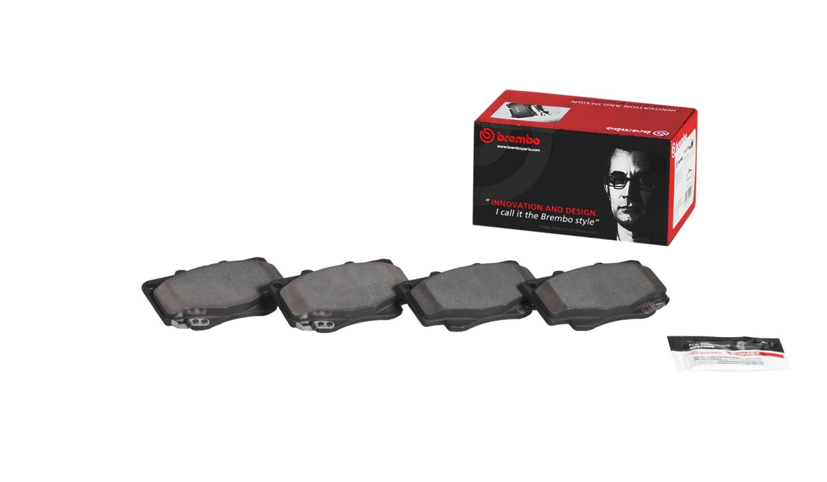 P83151N 17 mm Front Premium NAO Ceramic OE Equivalent Pad for 2000-2004 Toyota Tacoma