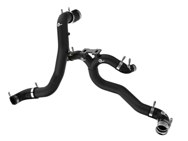 aFe 46-20504-B V6-3.3L Blade Runner Aluminum Hot & Cold Charge Pipe Kit for 2018-2022 Kia Stinger, Black