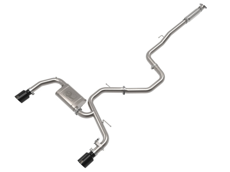 aFe 49-37028-B 3 in. 304 Stainless Steel Cat-Back Exhaust with Black Tips for 2022-2023 Hyundai Elantra N