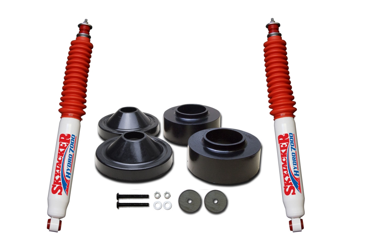 JK23-H 2 in. Front 0.75 in. Rear Polyurethane Spacer Leveling Kit with Hydro 7000 Shocks