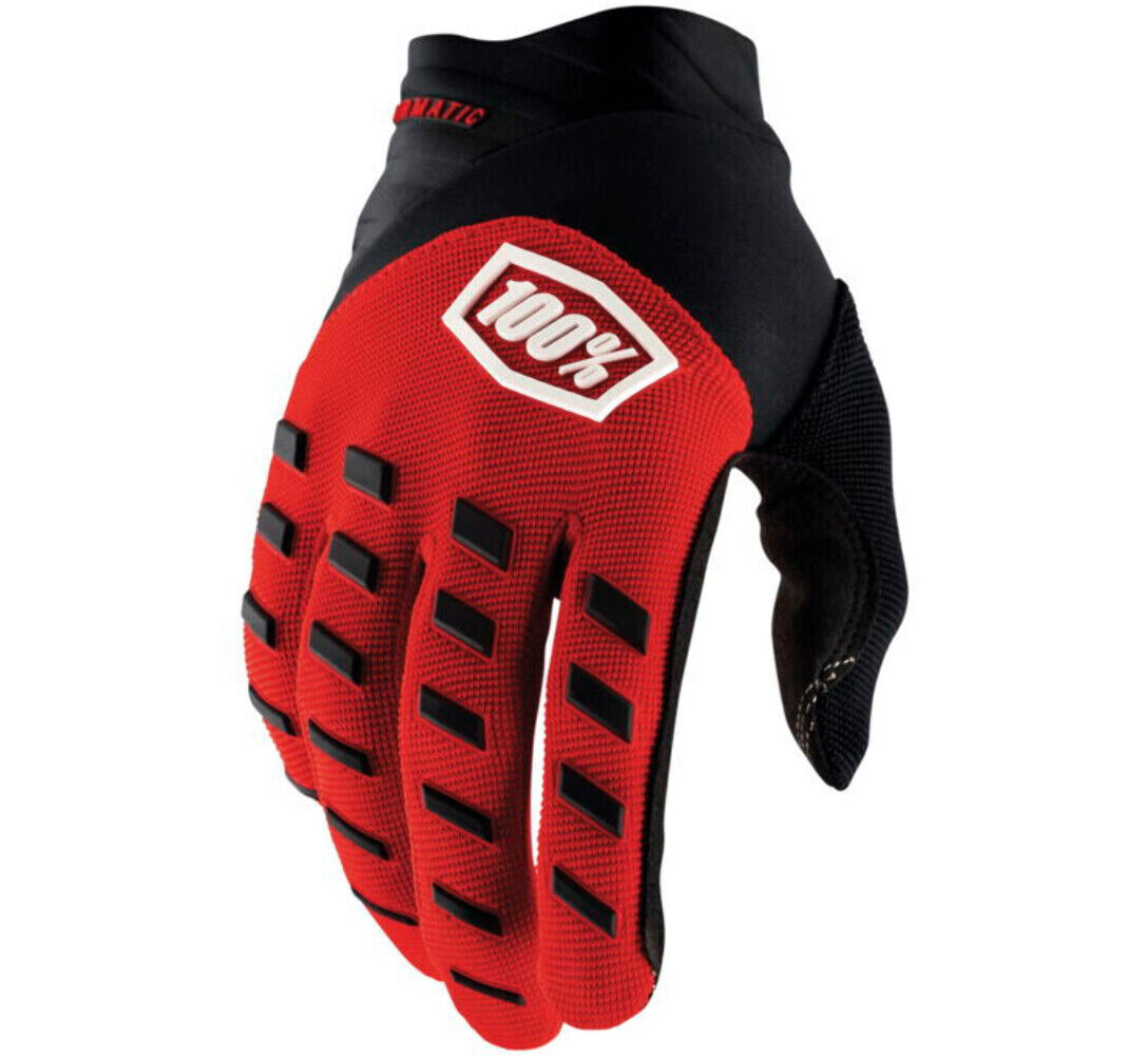 Picture of 100 Percent 10028-248-12 Mens Airmatic Gloves&#44; Red & Black - Large