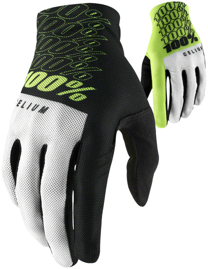 Picture of 100 Percent 10007-00011 Celium Full Finger Gloves&#44; Yellow - Medium