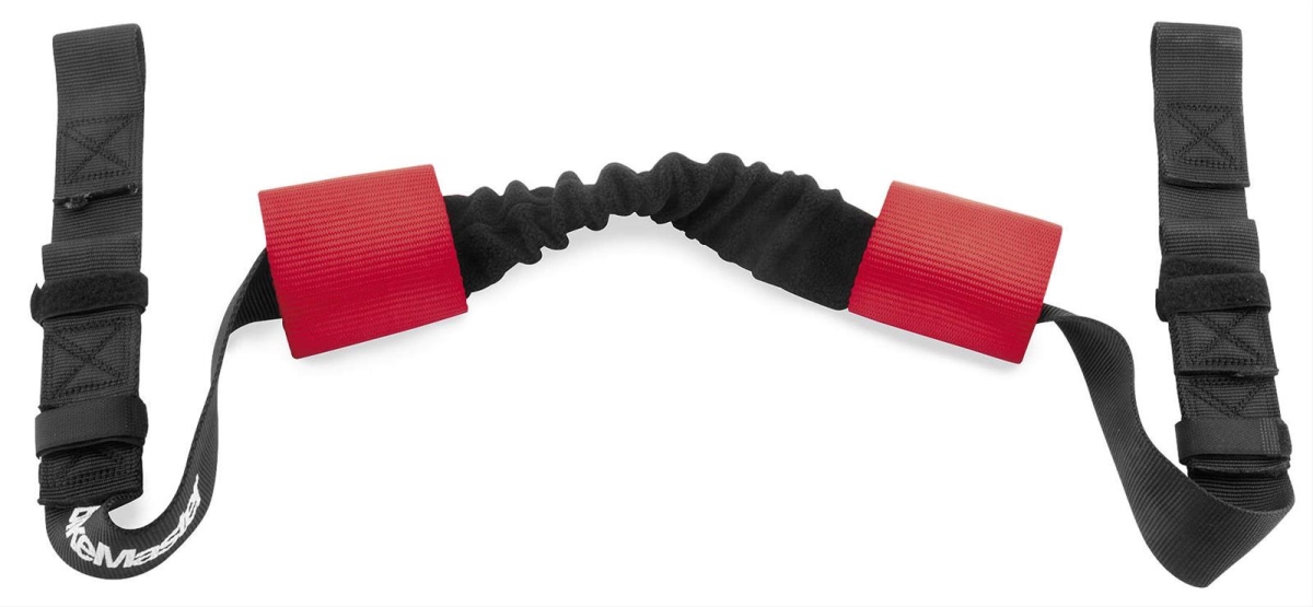 100575 Bar Harness Tie-Down Strap, Assorted Black & Red
