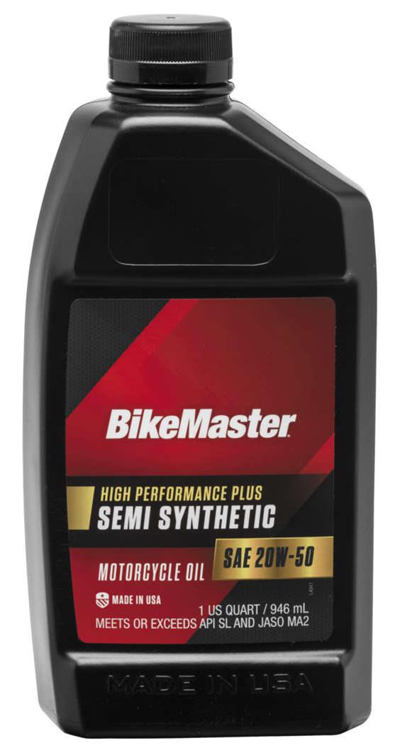Picture of Bike Master 532319 1 qt. 20W50 Semi Synthetic Motorcycle Oil