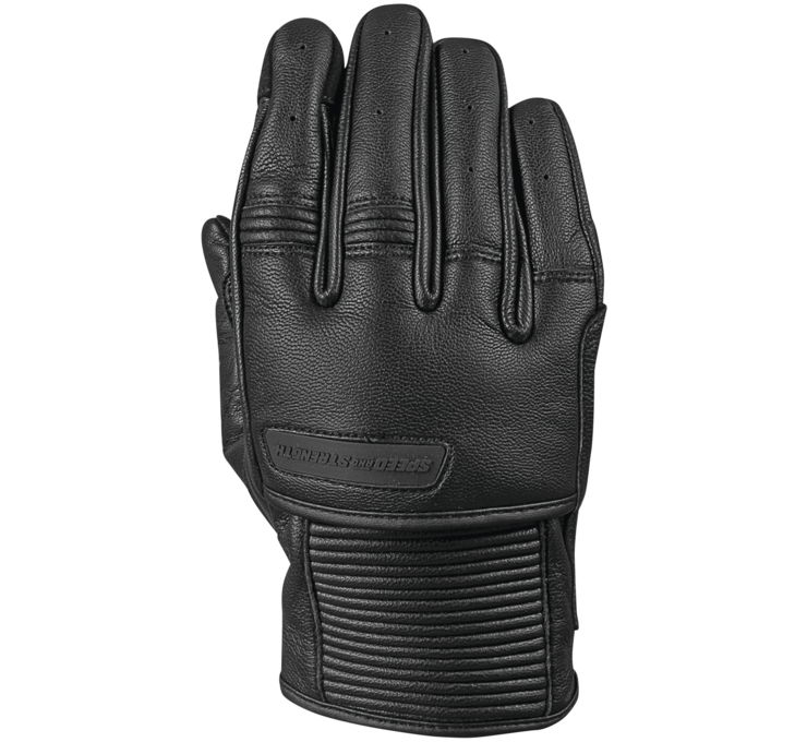 880462 Mens Off the Chain Leather Gloves, Black - Large