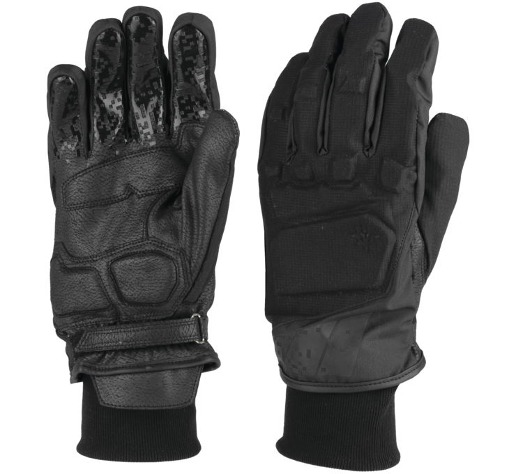 Mens Thermodry Short Glove, Black - Extra Large