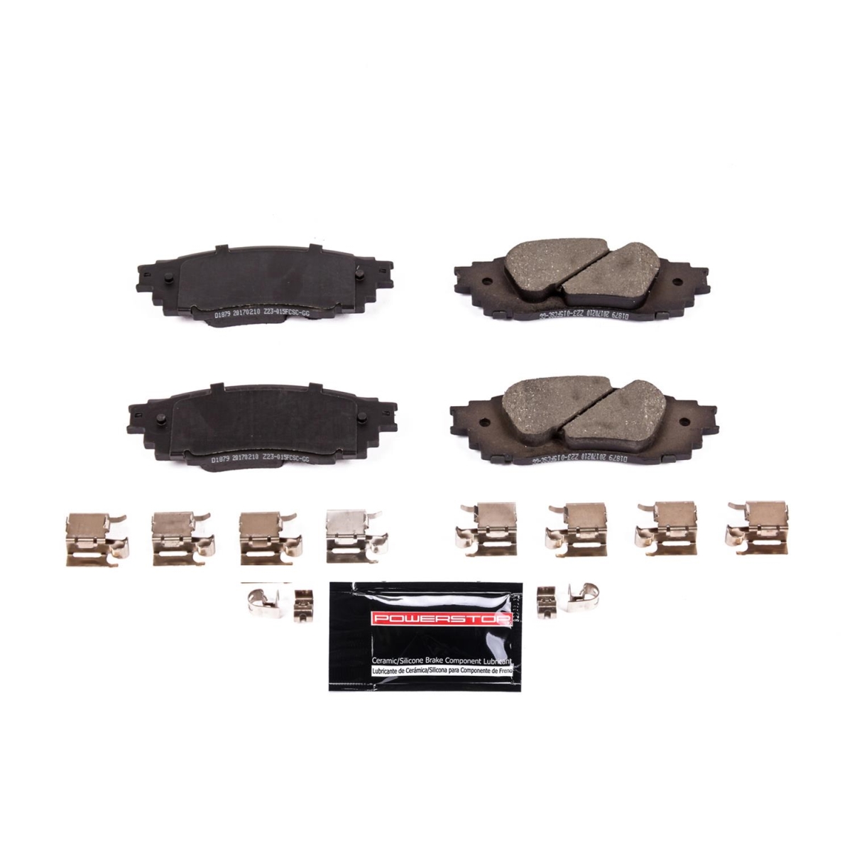 PowerStop Z23-1879 Rear Z23 Evolution Sport Brake Pads with Hardware for 2019 Lexus ES300h