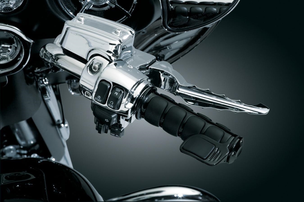 6314 Contour Iso Throttle Boss Motorcycle Handlebar Grip, Black