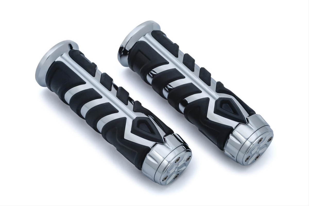 5635 Spear Grips for Indian, Chrome