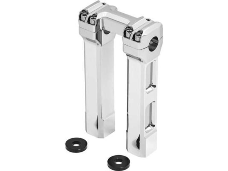 6134 8 in. Billet Handlebar Risers, Chrome