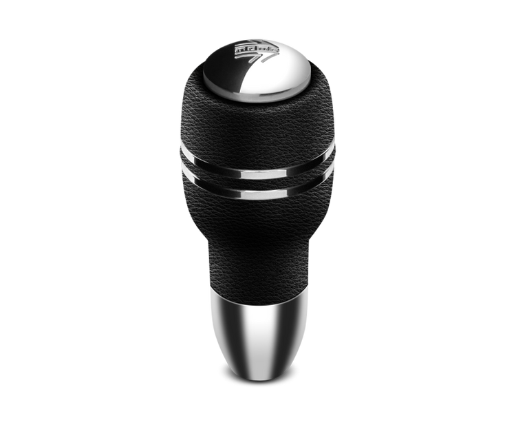 Leather & Chrome Insert Automatico Shift Knob, Black