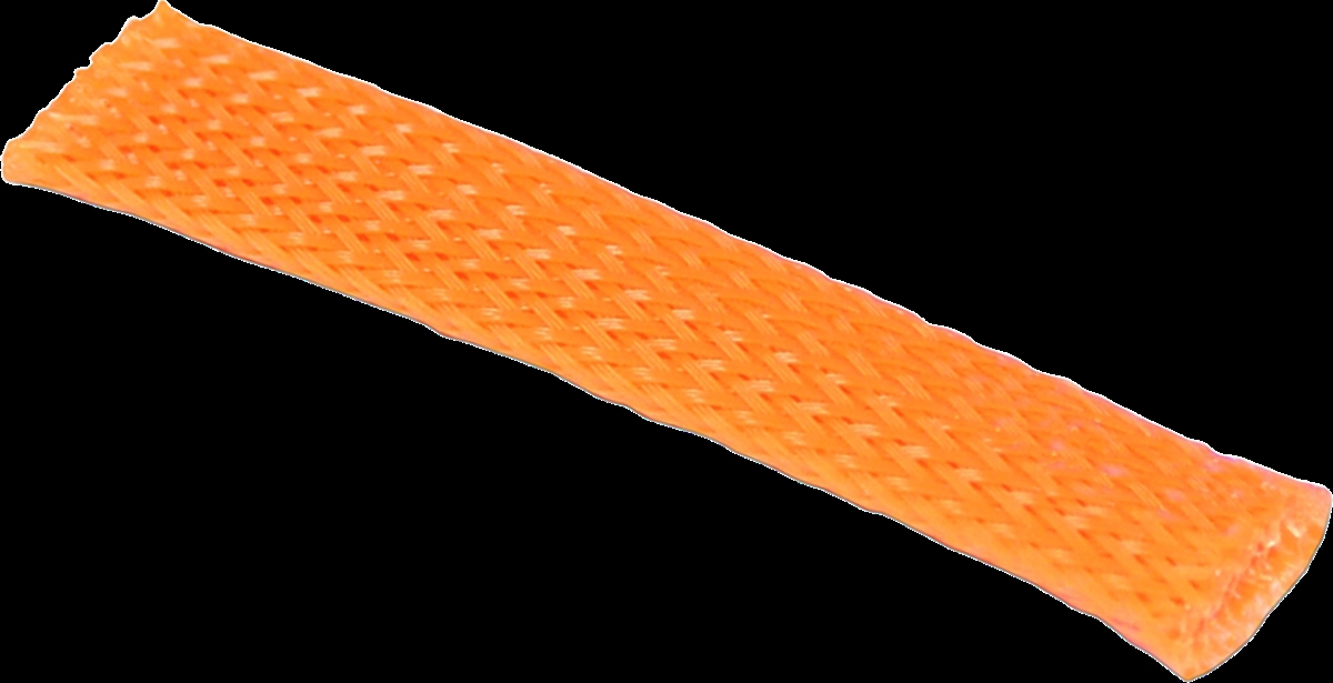0.37 in. ID Braided Flex Sleeving with 10 ft. Section - Orange