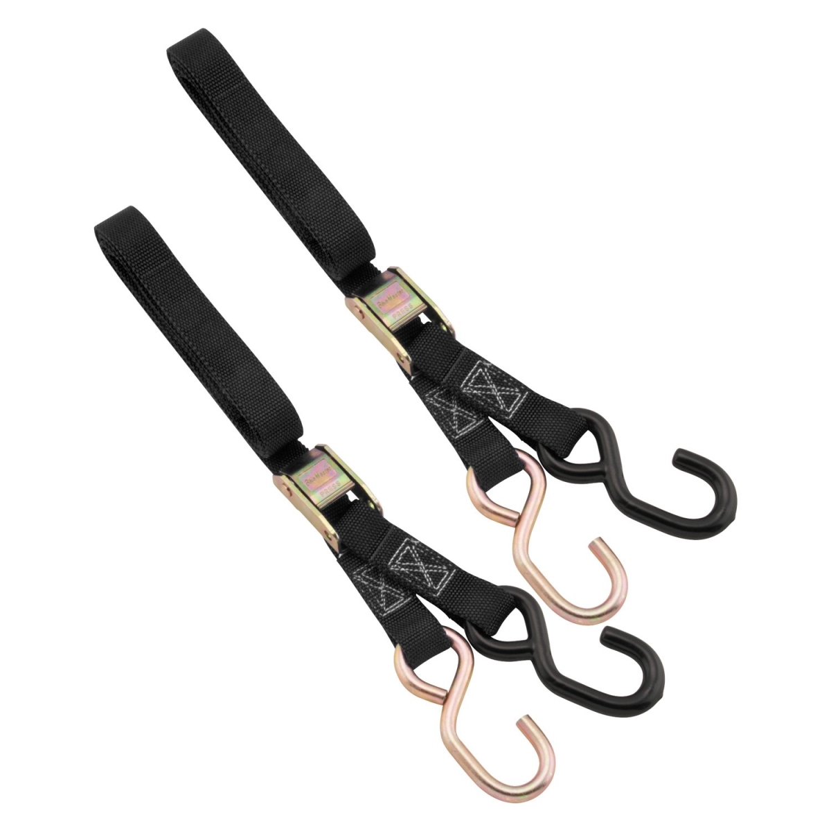 BikeMaster 1" Tiedowns - Black