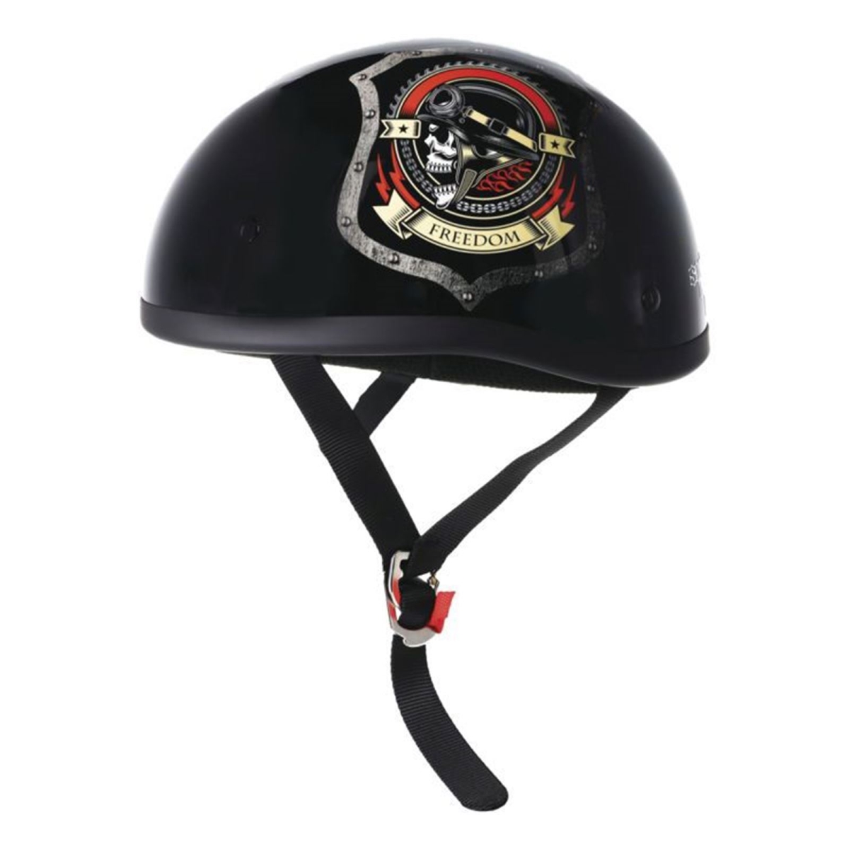 649511 Original Freedom Half Shell Helmet, Black - 2XL