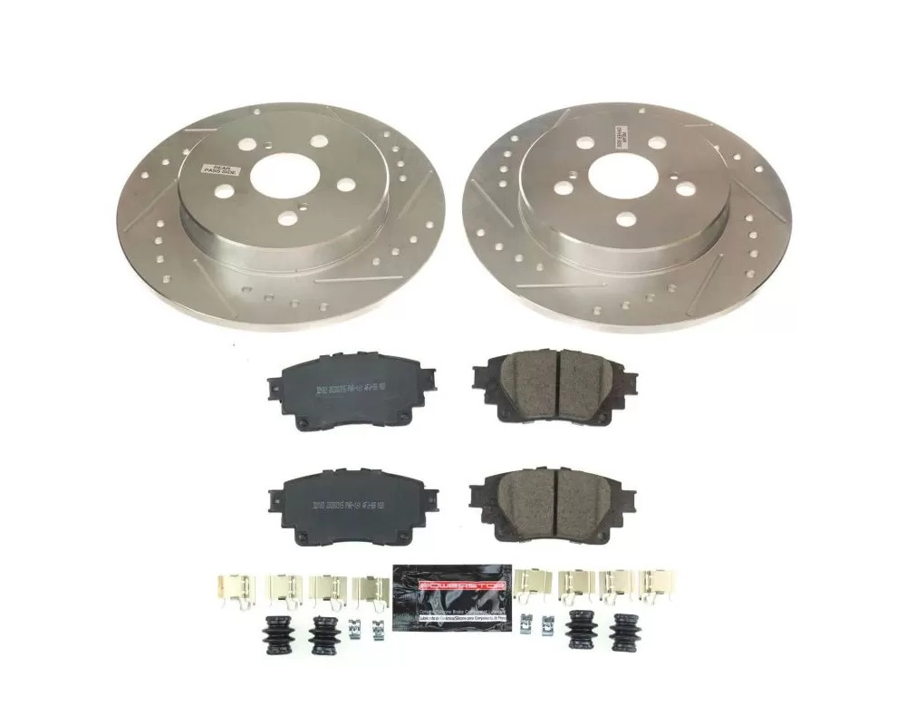 PowerStop K8336 Rear Z23 Evolution Sport Brake Kit for 2019 Toyota Corolla