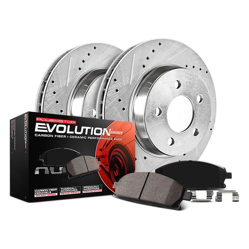 PowerStop K8491 Rear Z23 Evolution Brake Kit for 2018-2020 Kia Stinger