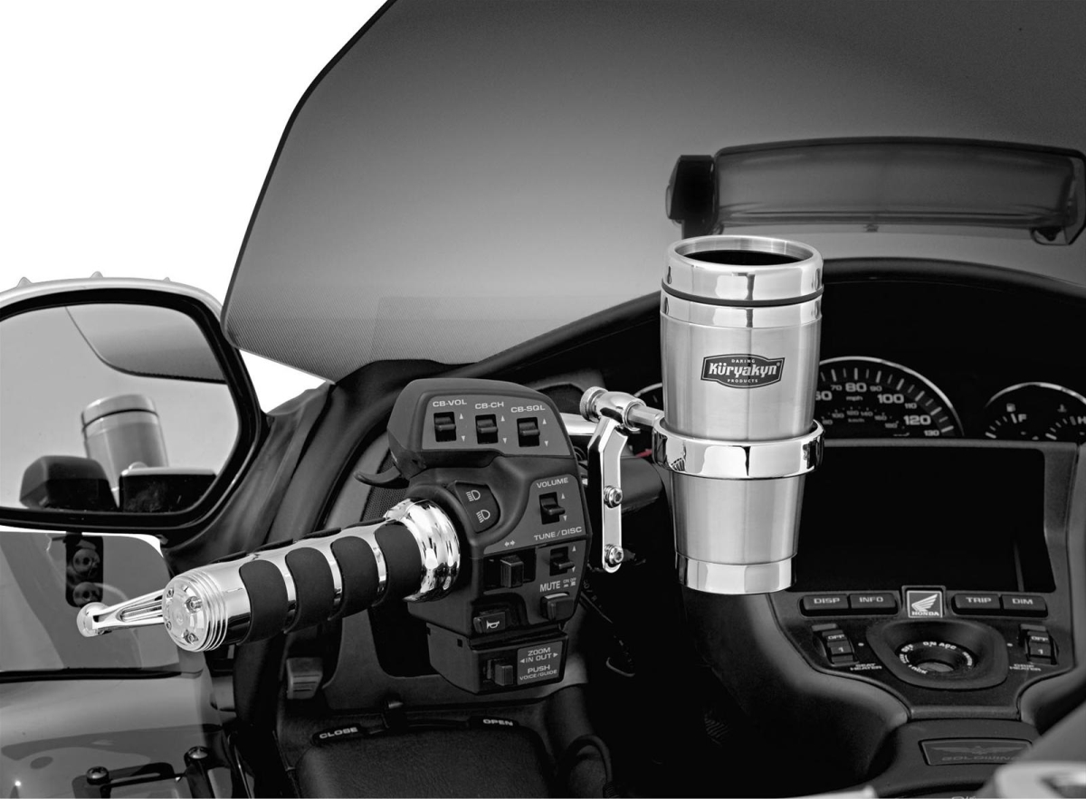 1463 Drink Holder with Mug for Cluth & Brake, Chrome