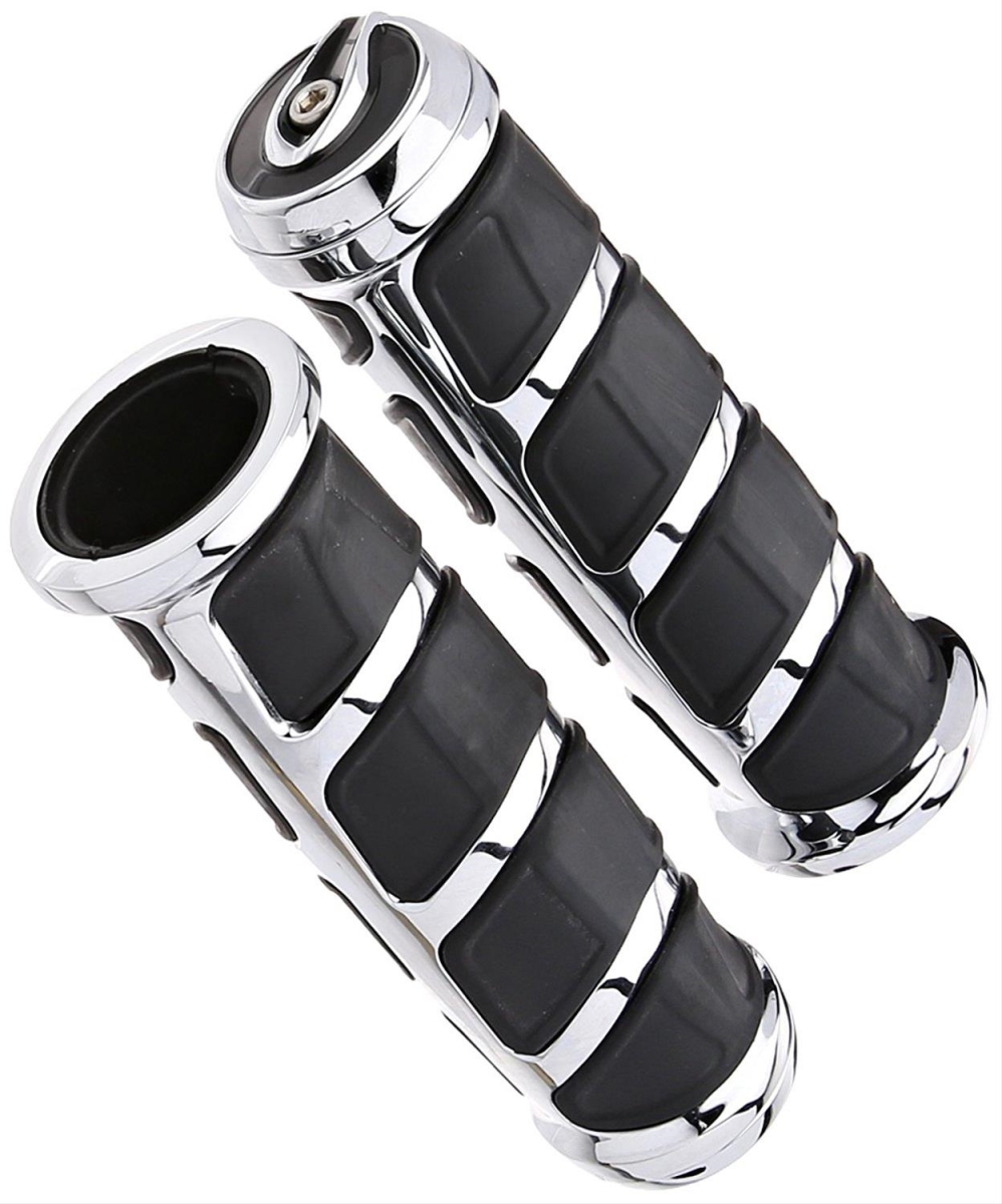 6372 Kinetic Grips for Honda & Suzuki, Chrome
