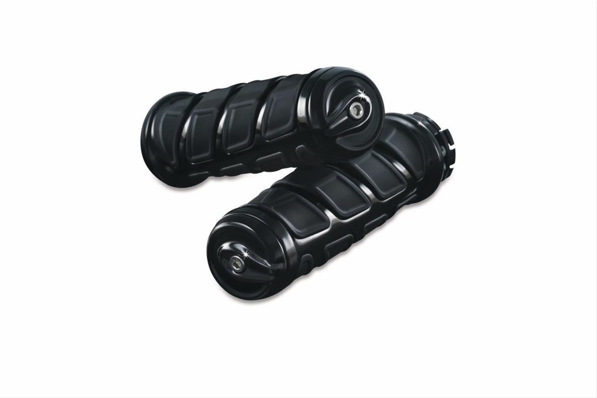 6368 Kinetic Indian Grips, Gloss Black