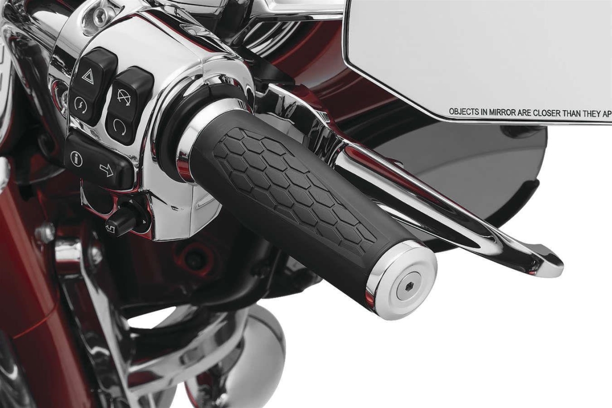 5922 Twist Throttle Compatible Hex Grips, Chrome