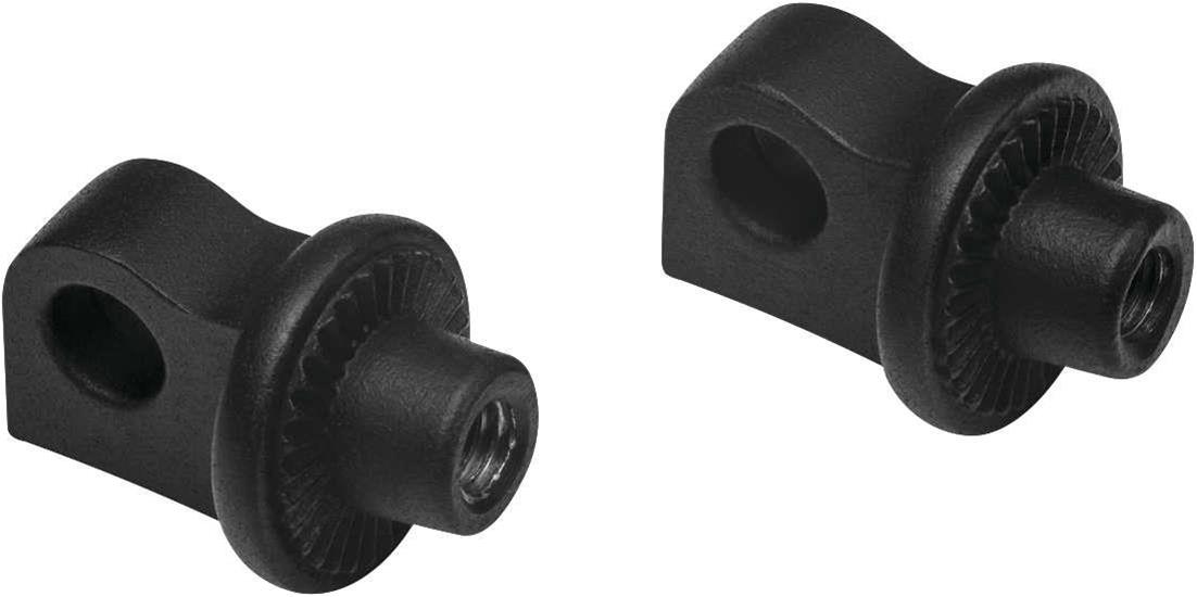 6775 Adjustable Stop Splined Peg Adapters, Black