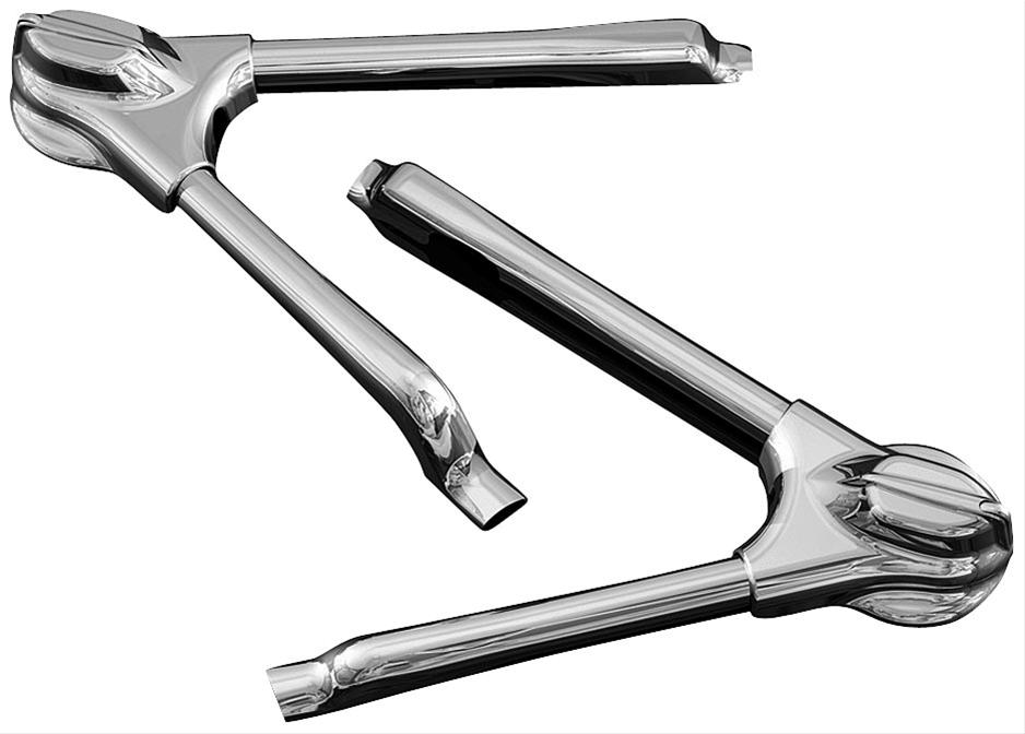 8288 Swingarm Unlighted Cover Kit, Chrome